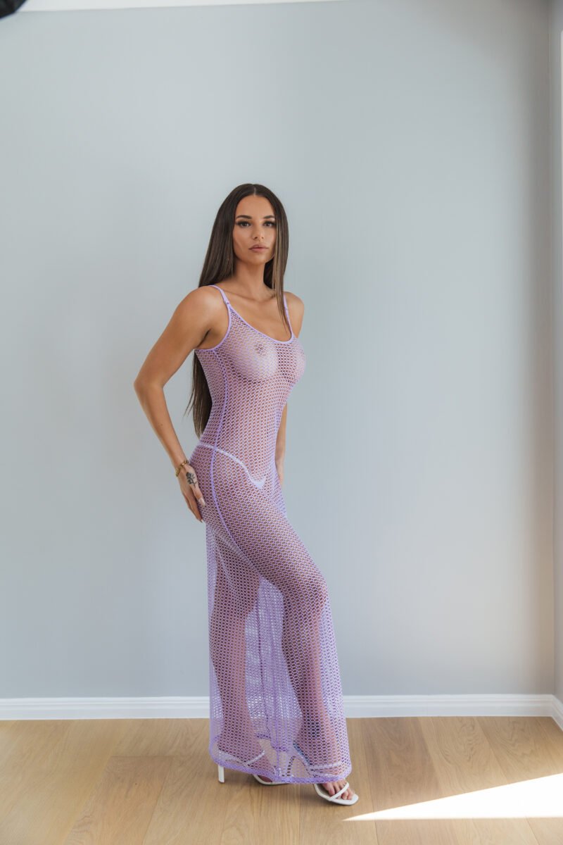 Show Stopper Lavender 5811 Dress Side R