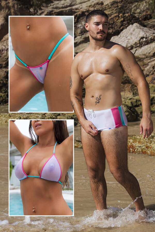 Tropical Summer Bikini Trunks Pack